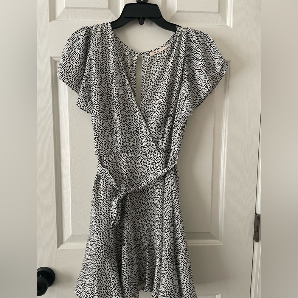 Black and White Dotted Dress